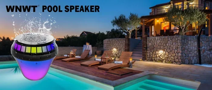 Hot Tub with Speakers and Lights