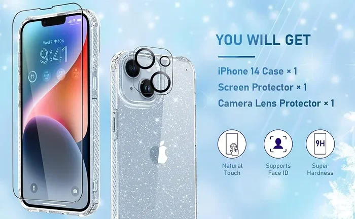 Iphone 14 Case with Camera Protector