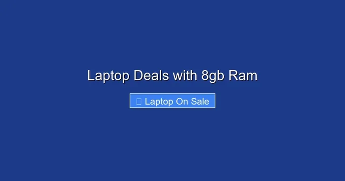 Laptop Deals with 8gb Ram