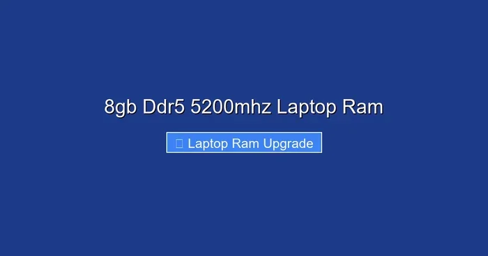 8gb Ddr5 5200mhz Laptop Ram