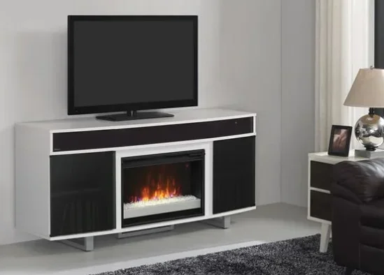 Electric Fireplace with Built in Speakers