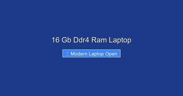 16 Gb Ddr4 Ram Laptop