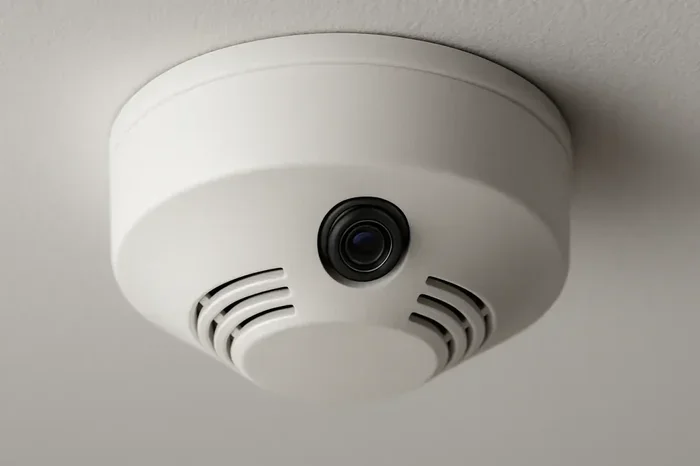 Smoke Detector Camera with Microphone
