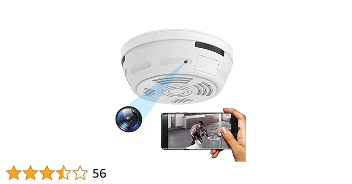 Smoke Detector Camera with Microphone