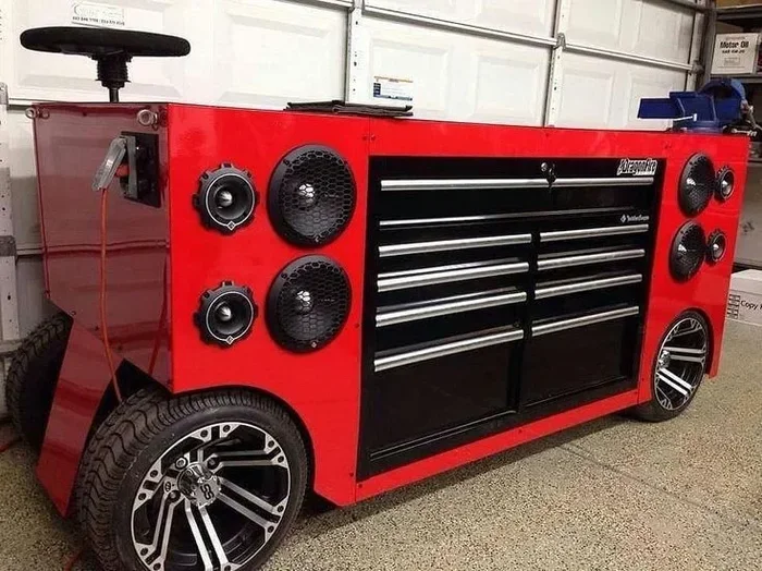 Truck Tool Box with Speakers