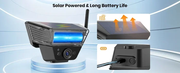Wireless Backup Camera Solar Powered
