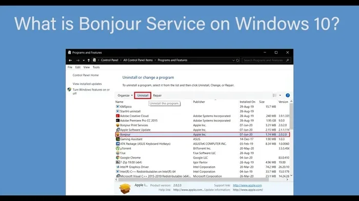 What Is the Bonjour App on My Pc