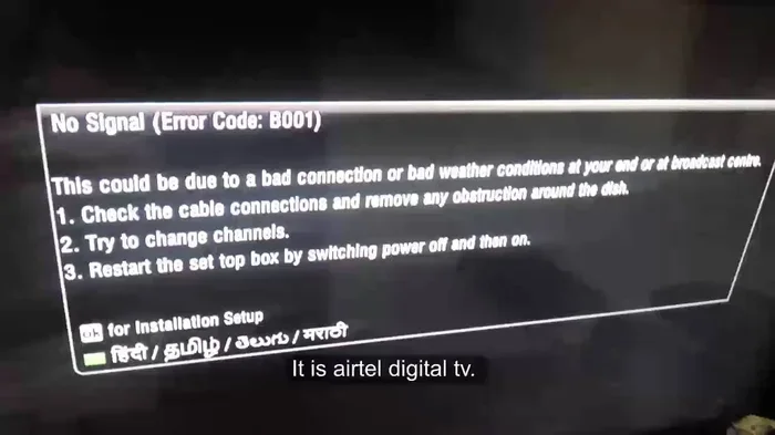 What Do I Do About My Dish Tv When It Says No Signal