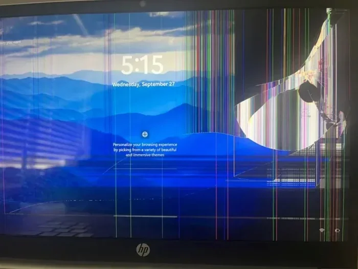 Laptop Screen Discoloration