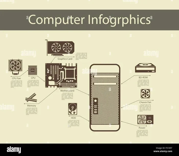 How to Build a Computer Step by Step Infographic