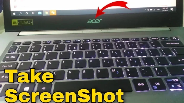 Screenshot on Acer Laptop