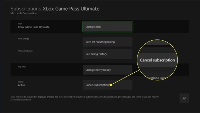 How to Cancel Xbox Game Pass on Pc